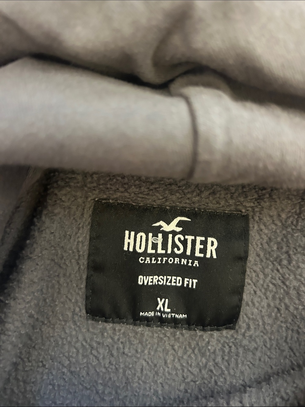 Hollister Led Zeppelin Graphic Pullover Hoodie in Faded Blue and Gray - Picture 2 of 2